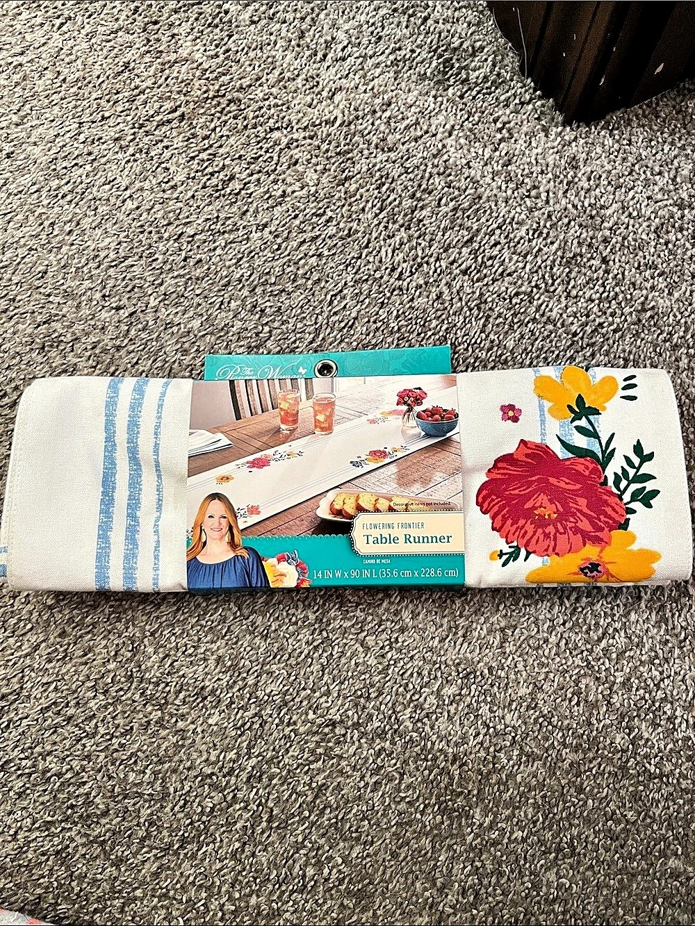 The Pioneer Woman Flowering Frontier Table Runner Floral Cotton Table